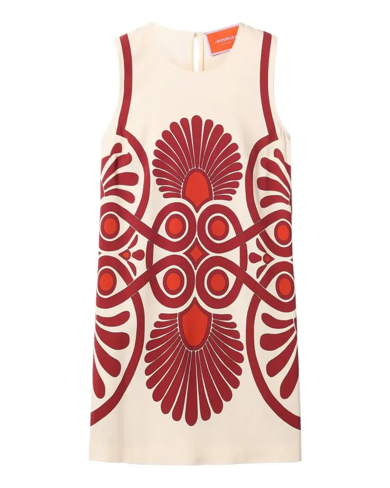 La DoubleJ Medallion Kleid mit geometrischem Print - Weiß Weiß