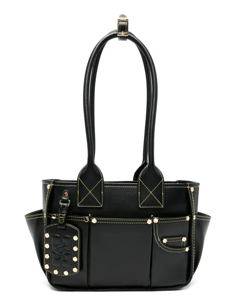 Ganni Posy Schultertasche - Schwarz Schwarz