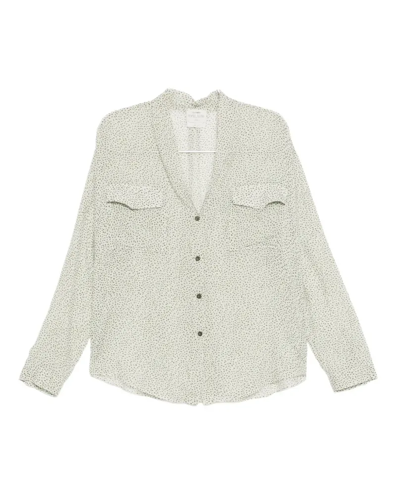 forte_forte petite-pois print voile shirt - Grün Grün