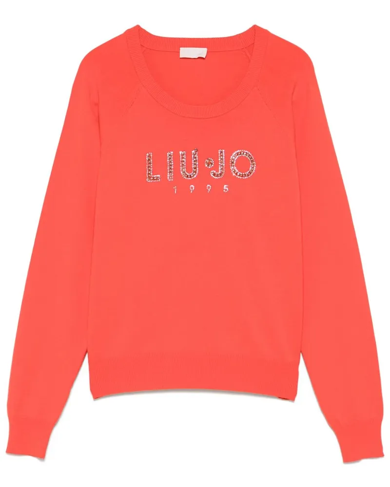 Liu Jo Pullover mit Strass - Orange Orange