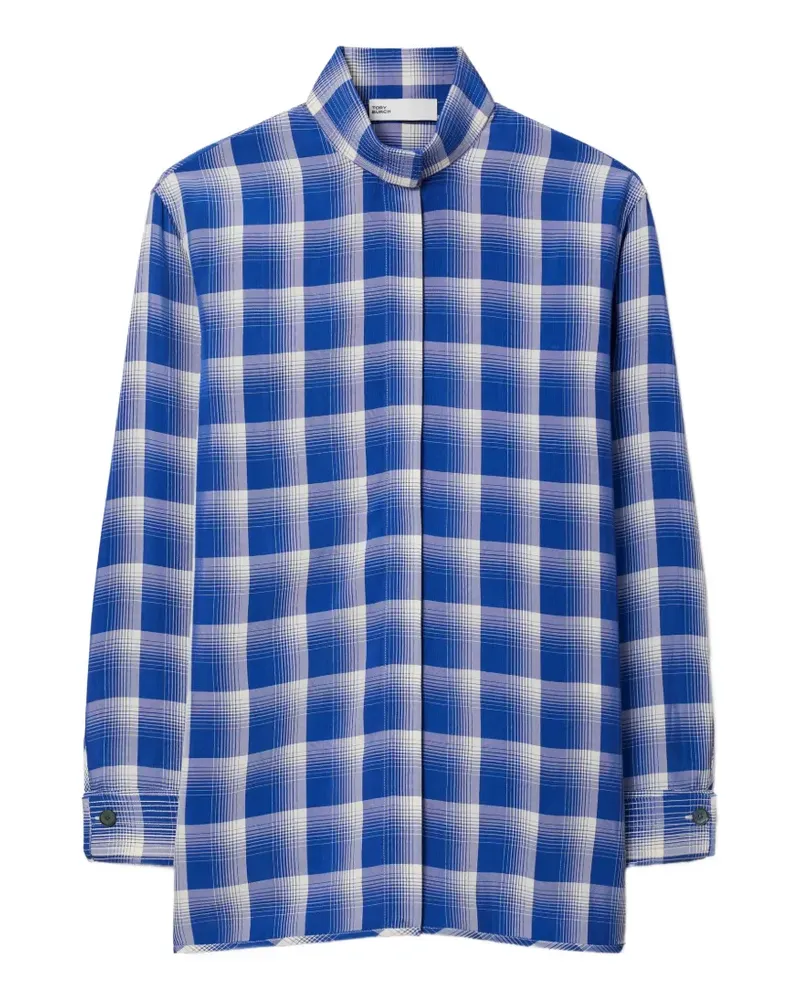 Tory Burch Kariertes Hemd - Blau Blau