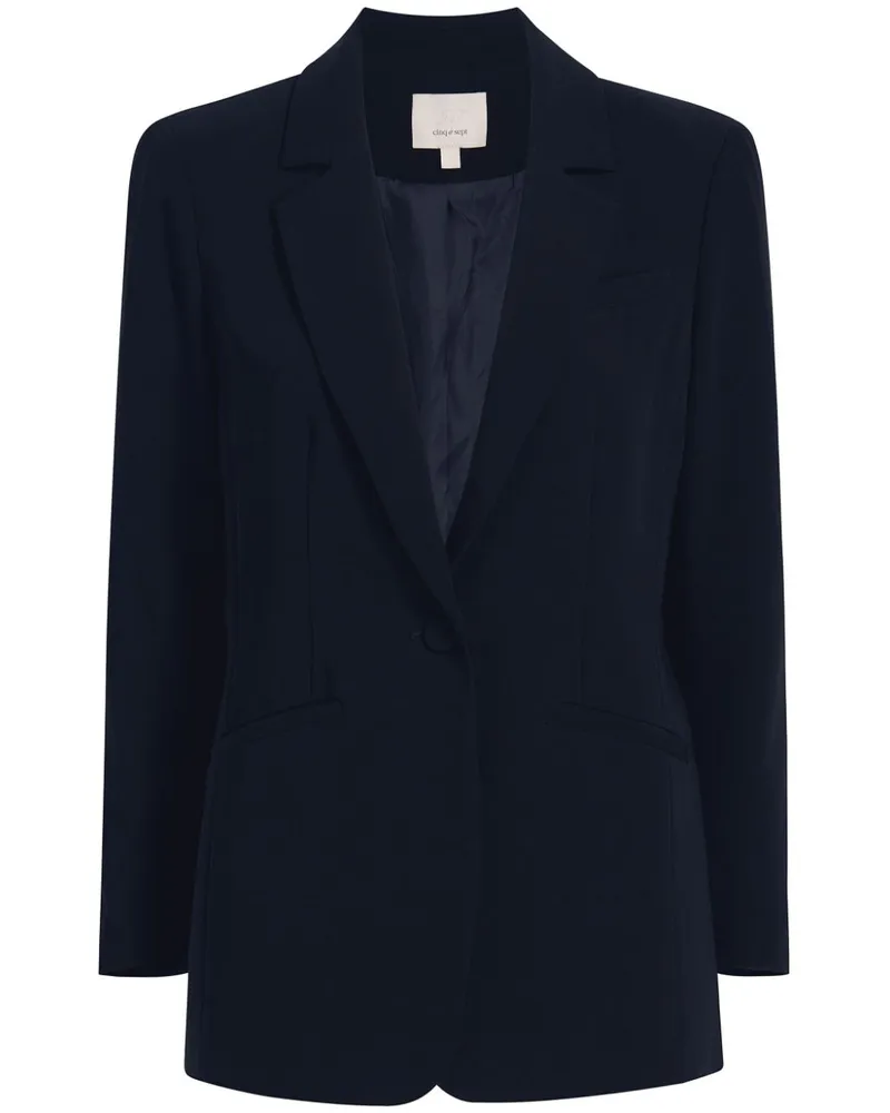 Cinq à Sept Einreihiger Karlie Blazer - Blau Blau