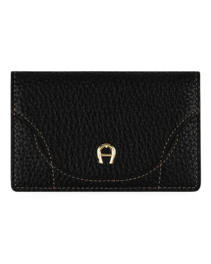 Aigner Hazel Portemonnaie mit Logo-Schild - Schwarz Schwarz