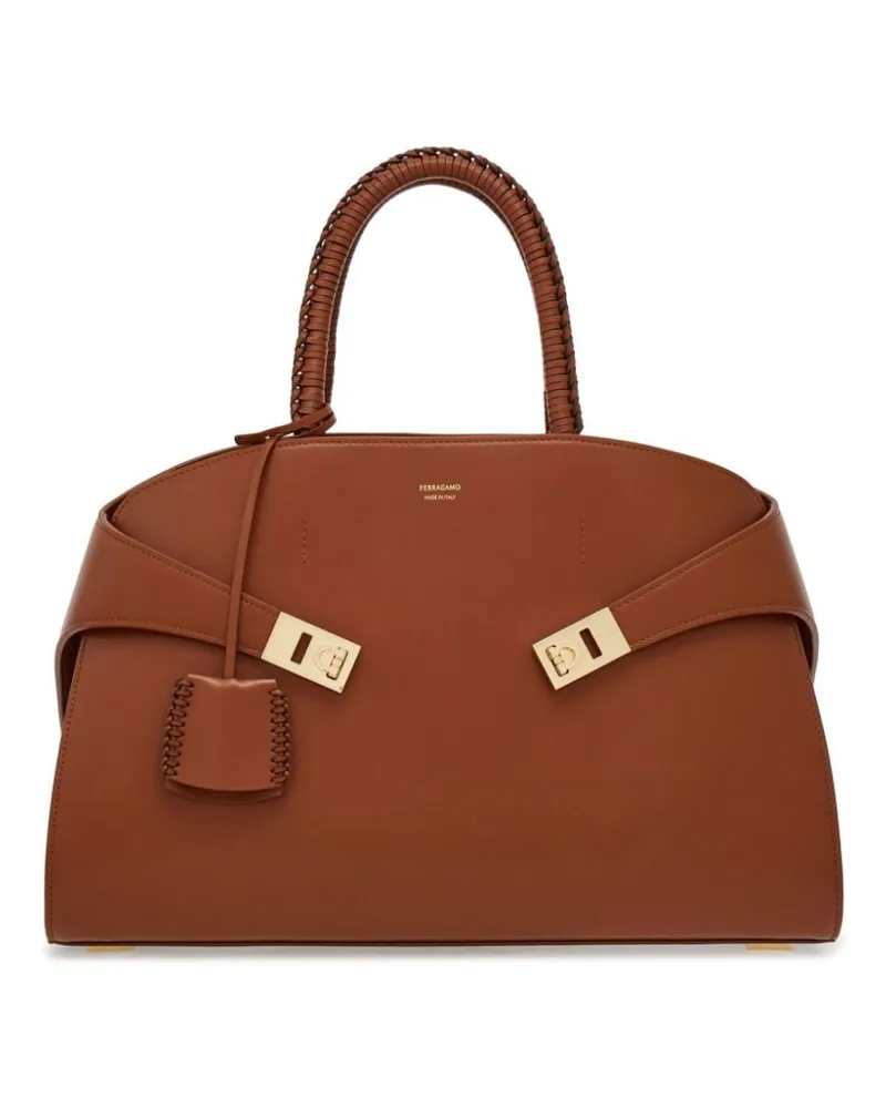 Ferragamo Mittelgroßer The Hug Shopper - Braun Braun