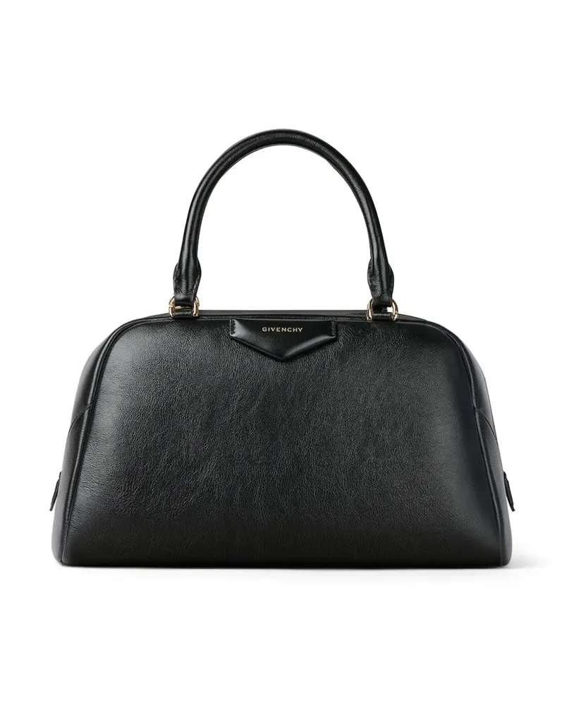 Givenchy Antigona Bowlingtasche aus gekörntem Leder - Schwarz Schwarz