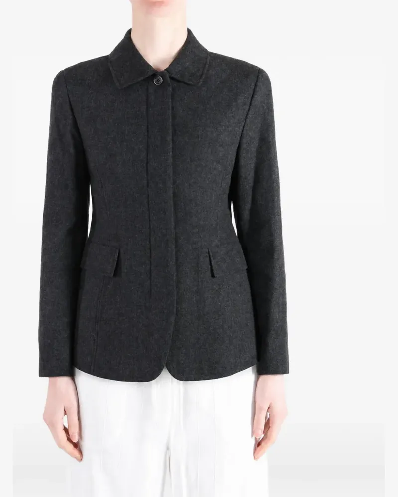 AMOMENTO concealed-fastening jacket - Grau Grau