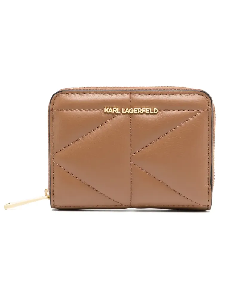 Karl Lagerfeld K/Kuilt Zip Around Portemonnaie - Braun Braun