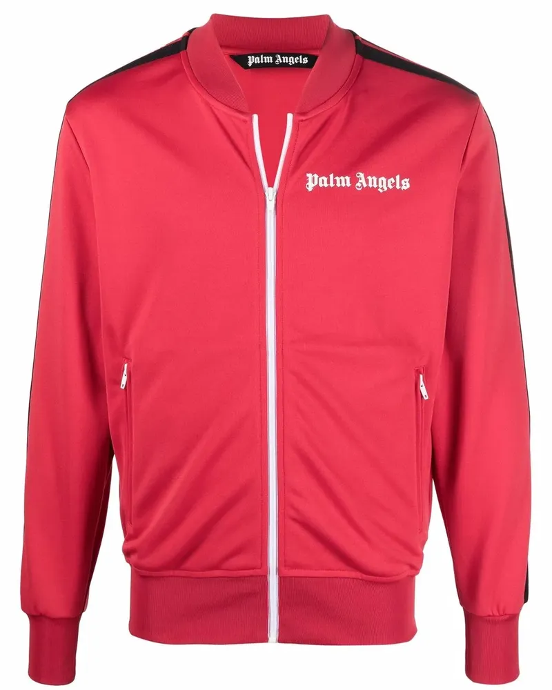 Palm Angels Sportjacke mit Logo-Print - Rot Rot