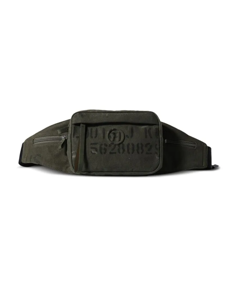 READYMADE Gürteltasche mit Text-Print - Grün Grün