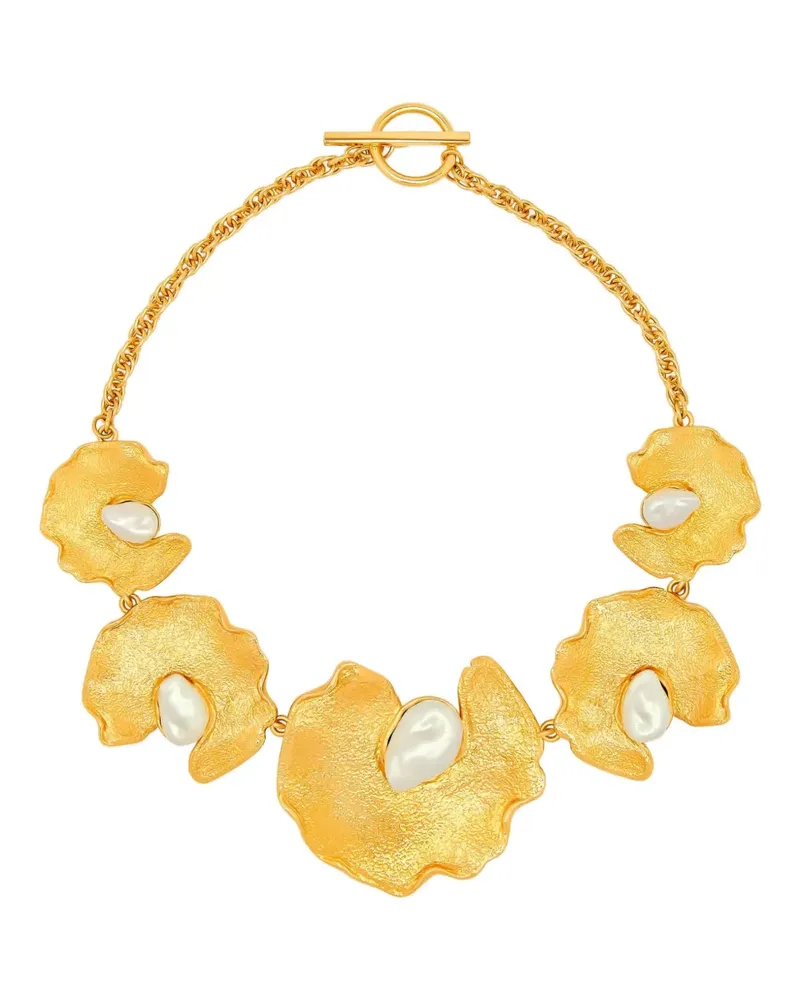 Oscar de la Renta Halskette mit Perlendetail - Gold Gold