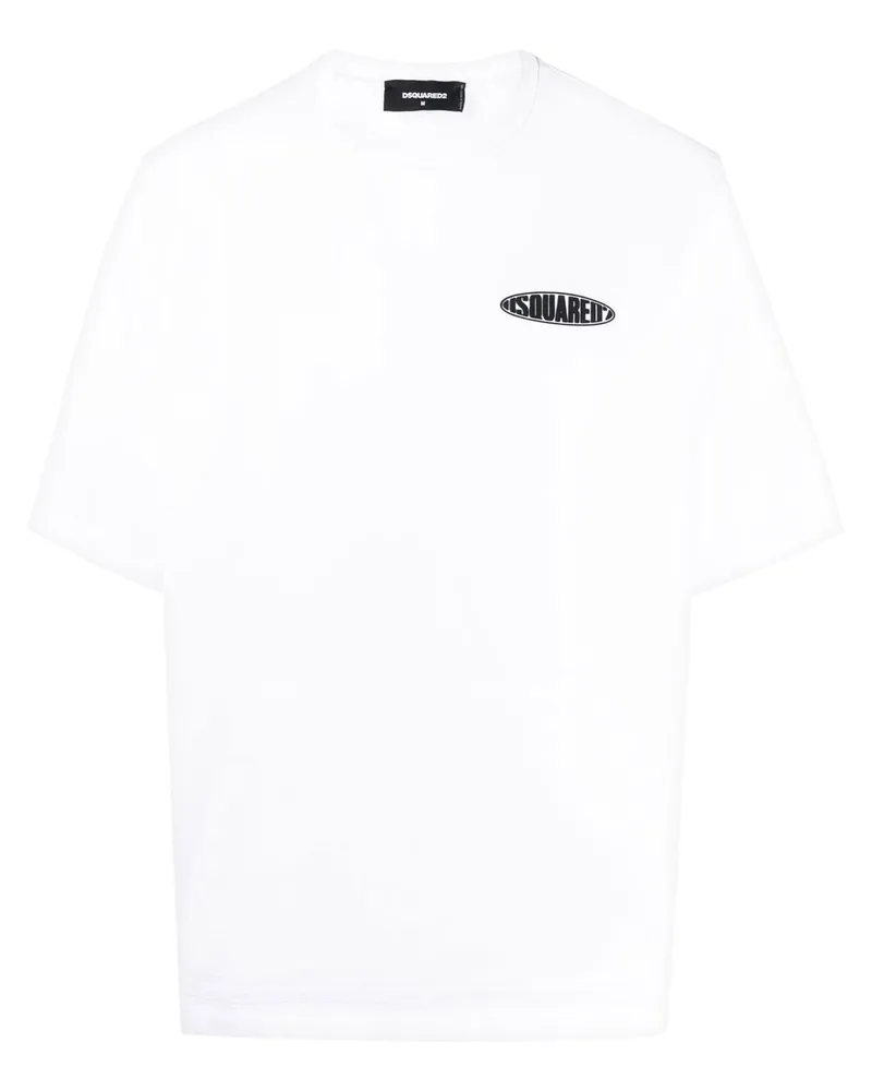 Dsquared2 T-Shirt mit Logo-Print - Weiß Weiß
