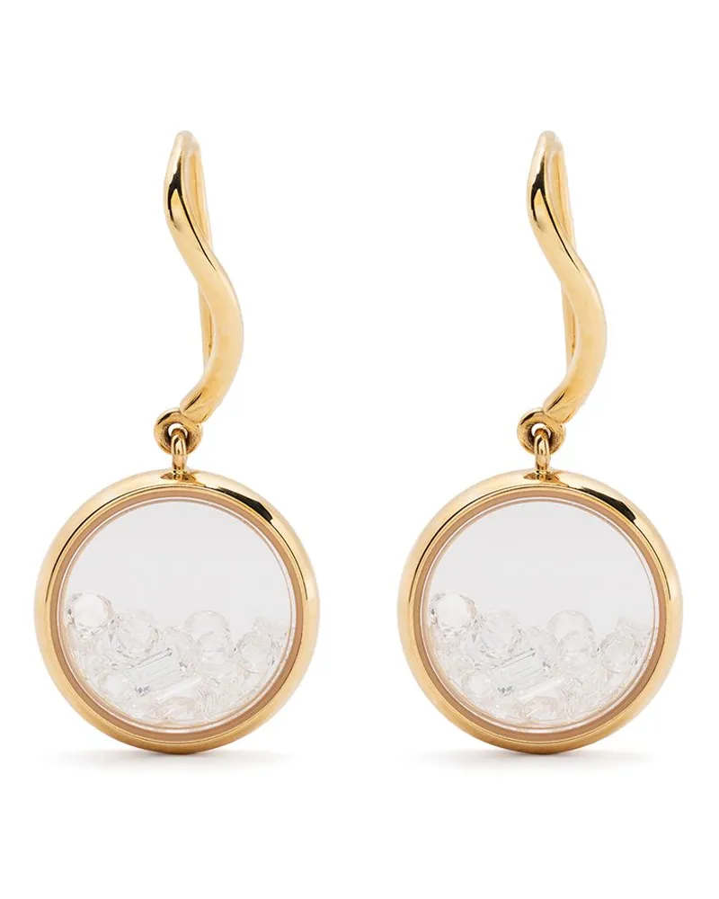 Aurélie Bidermann 18kt Gelbgold-Hängeohrringe mit Diamanten Gold