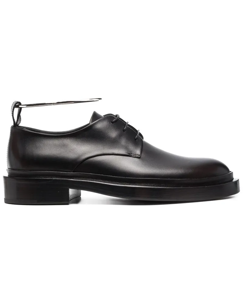 Jil Sander Schnürschuhe mit Beschlägen - Schwarz Schwarz