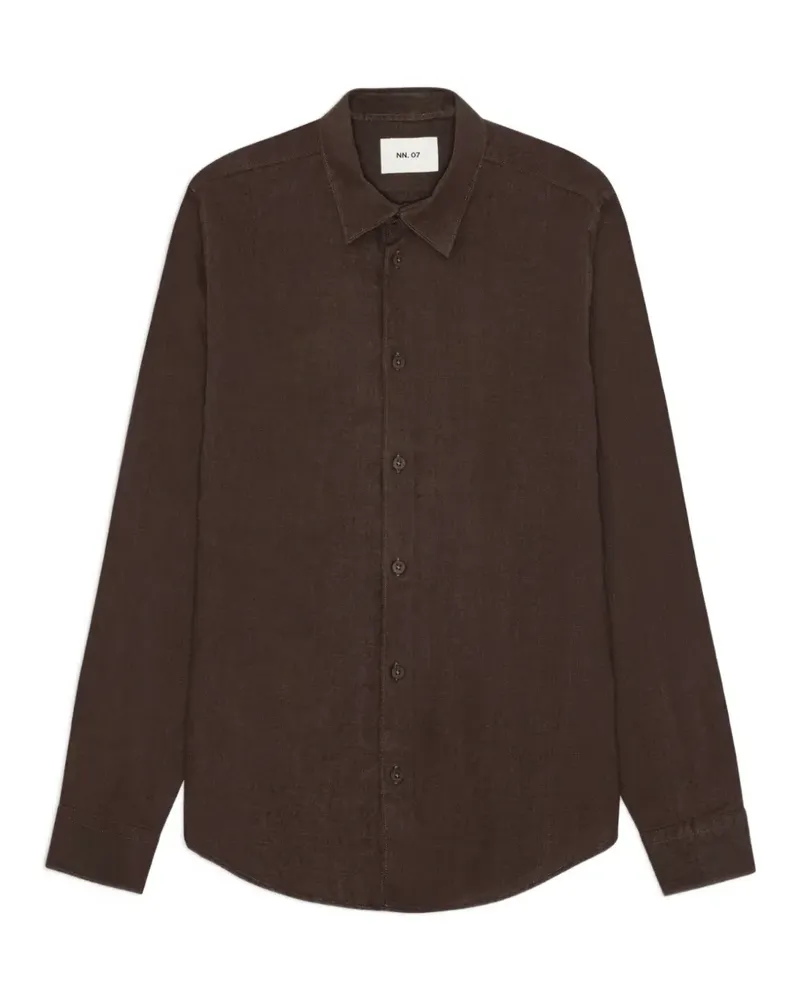 NN 07 Enzo buttoned shirt - Braun Braun