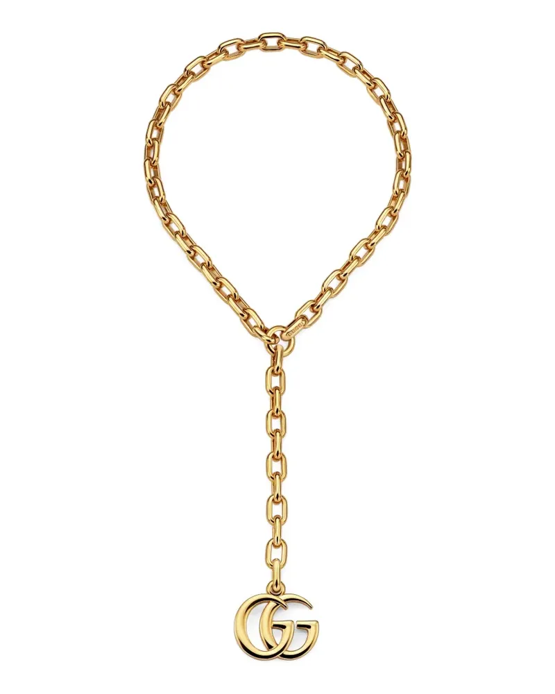 Gucci GG-pendant chain necklace - Gold Gold