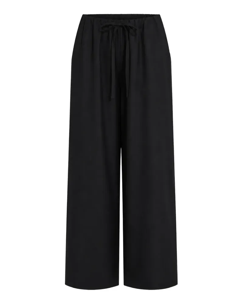 Totême Weite Hose mit Kordelzug - Schwarz Schwarz