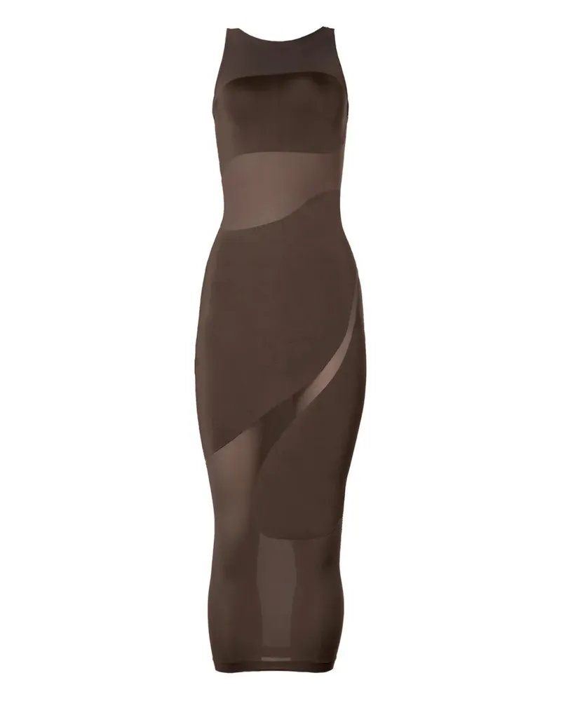 Wolford Kleid aus Mesh - Braun Braun