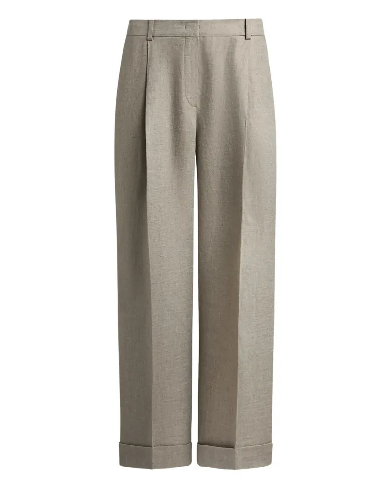 12 STOREEZ Plissierte Hose - Braun Braun