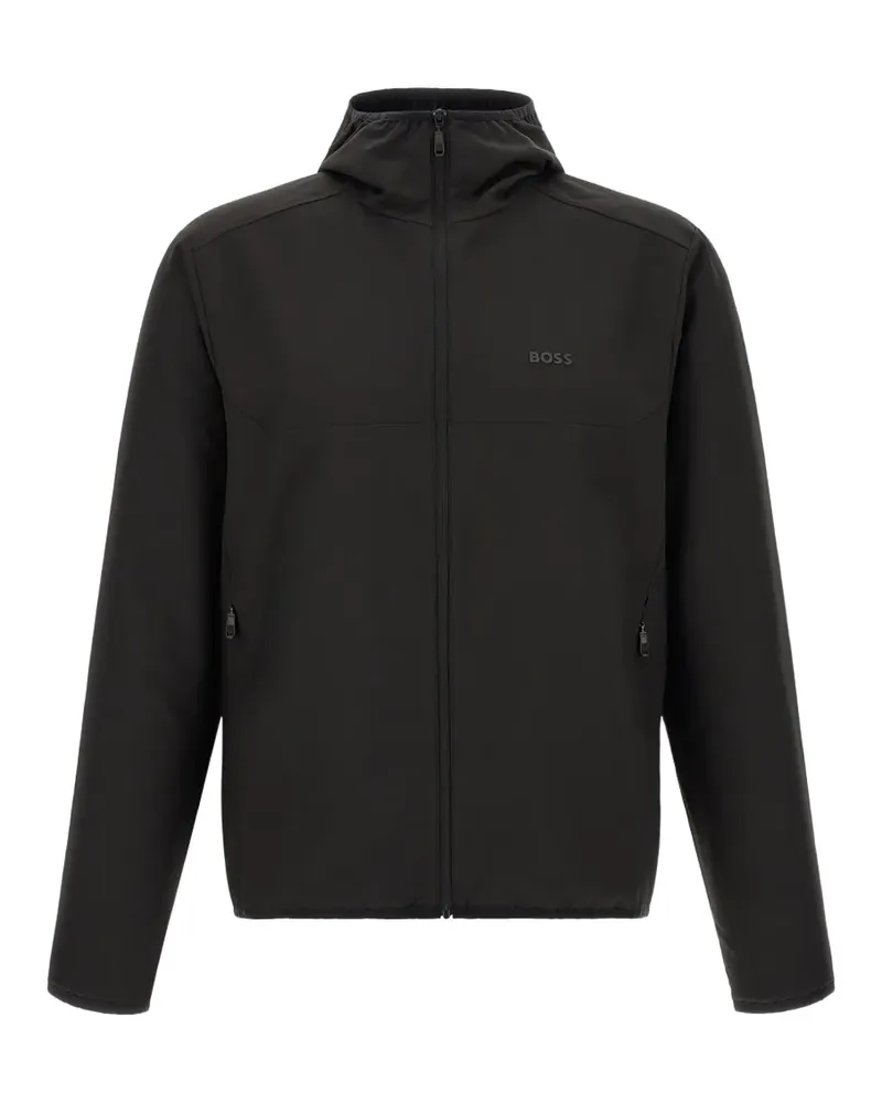 HUGO BOSS Kapuzenjacke mit Logo - Schwarz Schwarz
