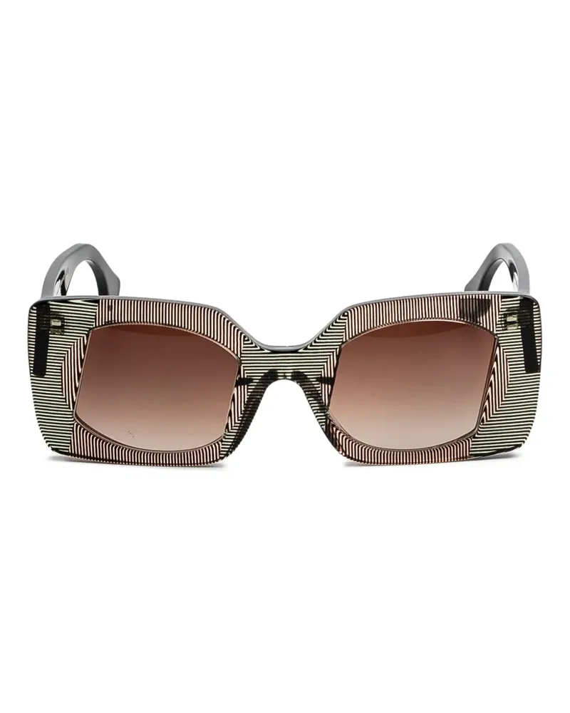 Face à Face Flare1 Sonnenbrille mit eckigem Gestell - Nude Nude