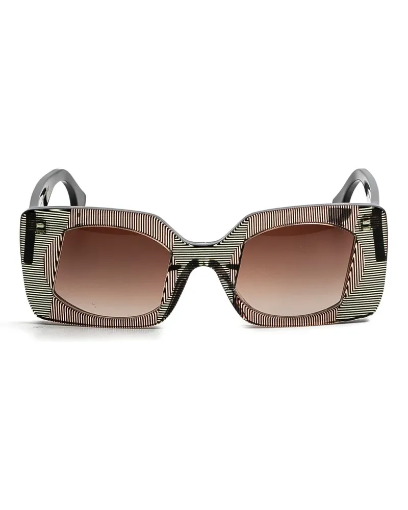 Face à Face Flare1 rectangle-frame sunglasses - Nude Nude
