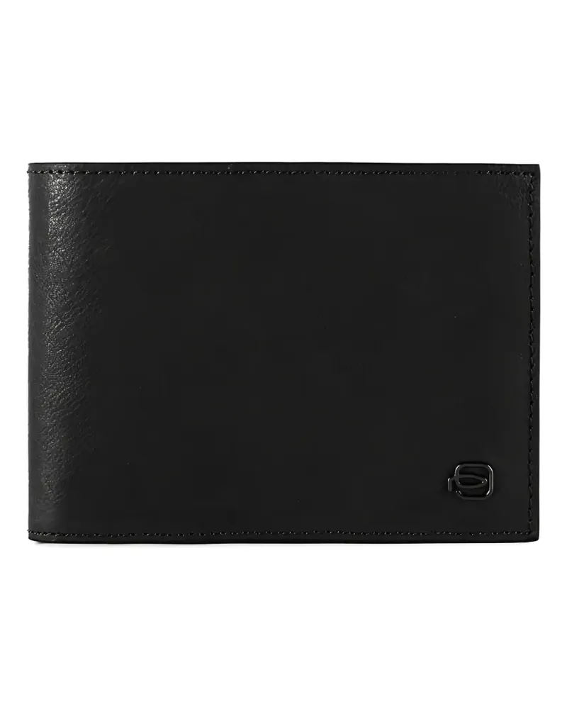 Piquadro Portemonnaie mit Logo - Schwarz Schwarz