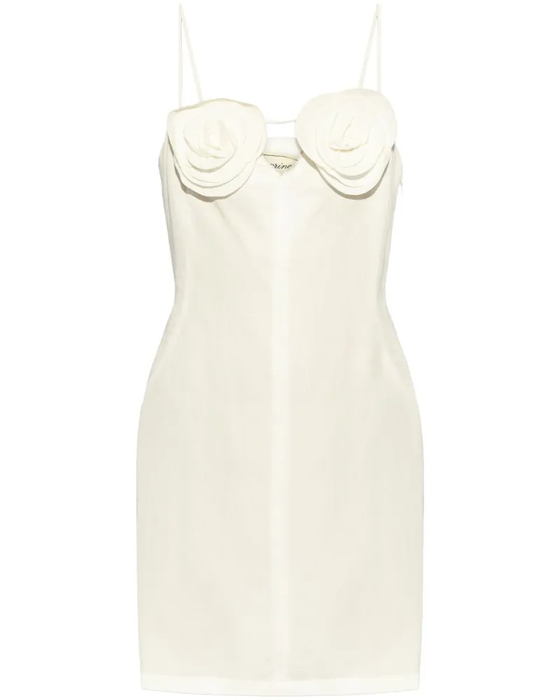 Blumarine Minikleid mit Rosendetail - Nude Nude