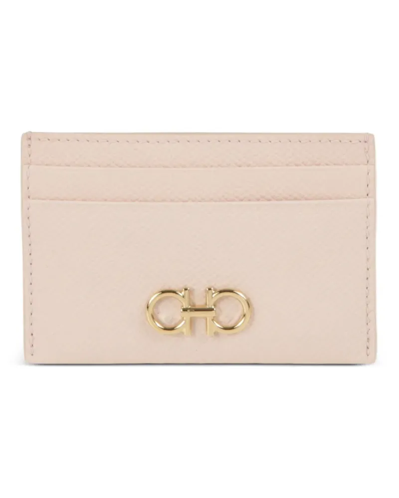 Ferragamo Kartenetui mit Gancini-Detail - Rosa Rosa