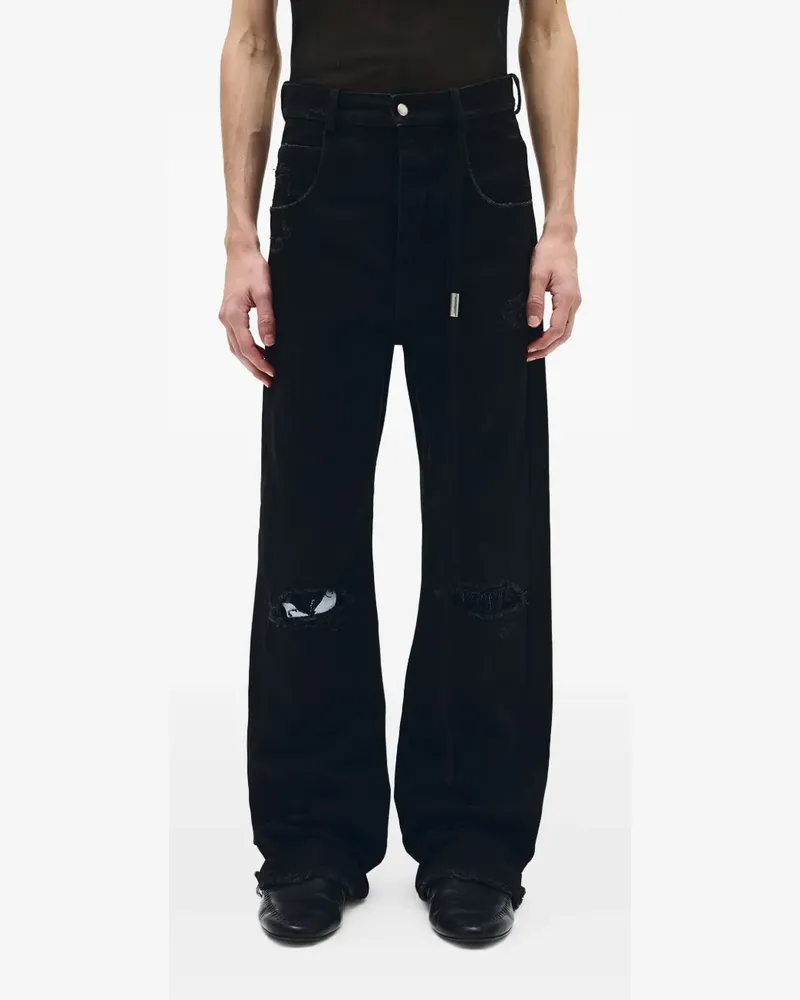 Ann Demeulemeester Ronald Jeans - Schwarz Schwarz