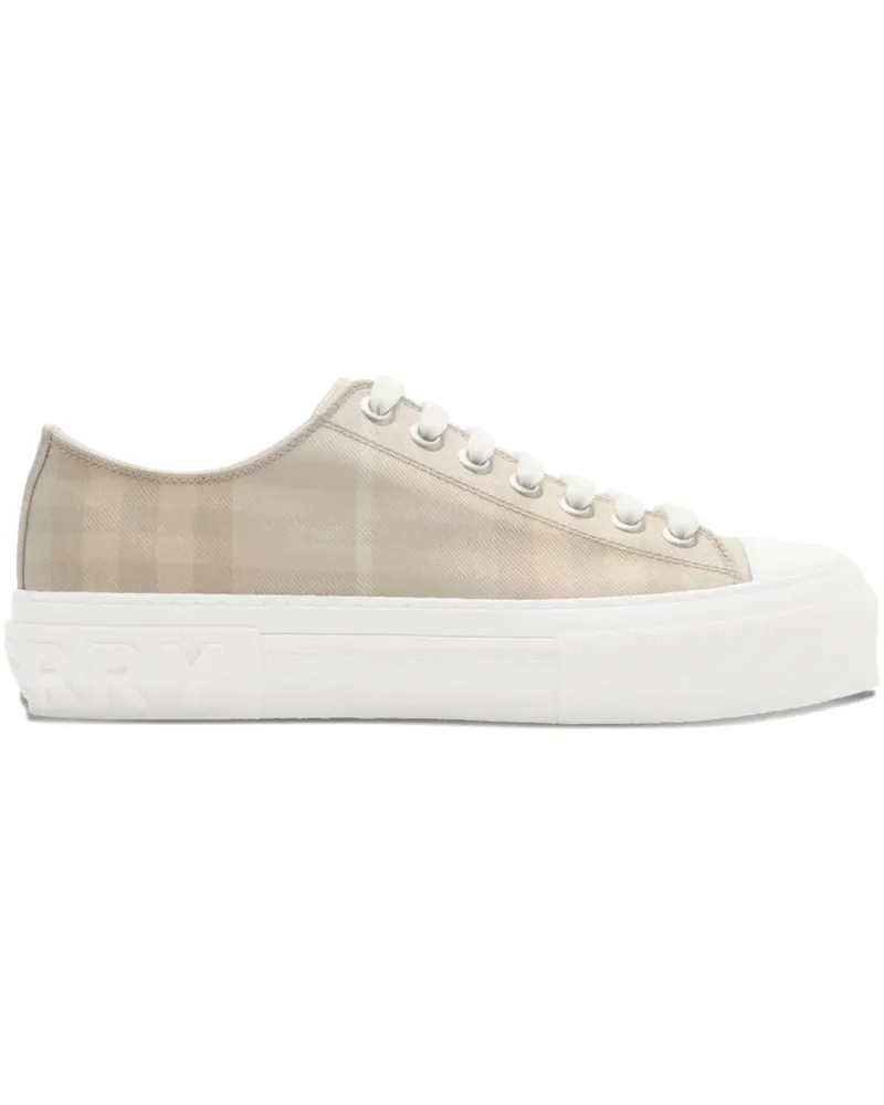 Burberry Karierte Sneakers - Nude Nude
