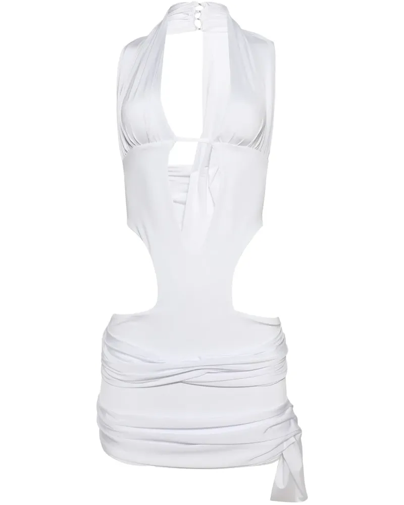 DI PETSA Drapiertes Minikleid - Weiß Weiß