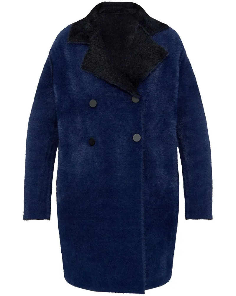 Emporio Armani Wendbarer Mantel - Blau Blau