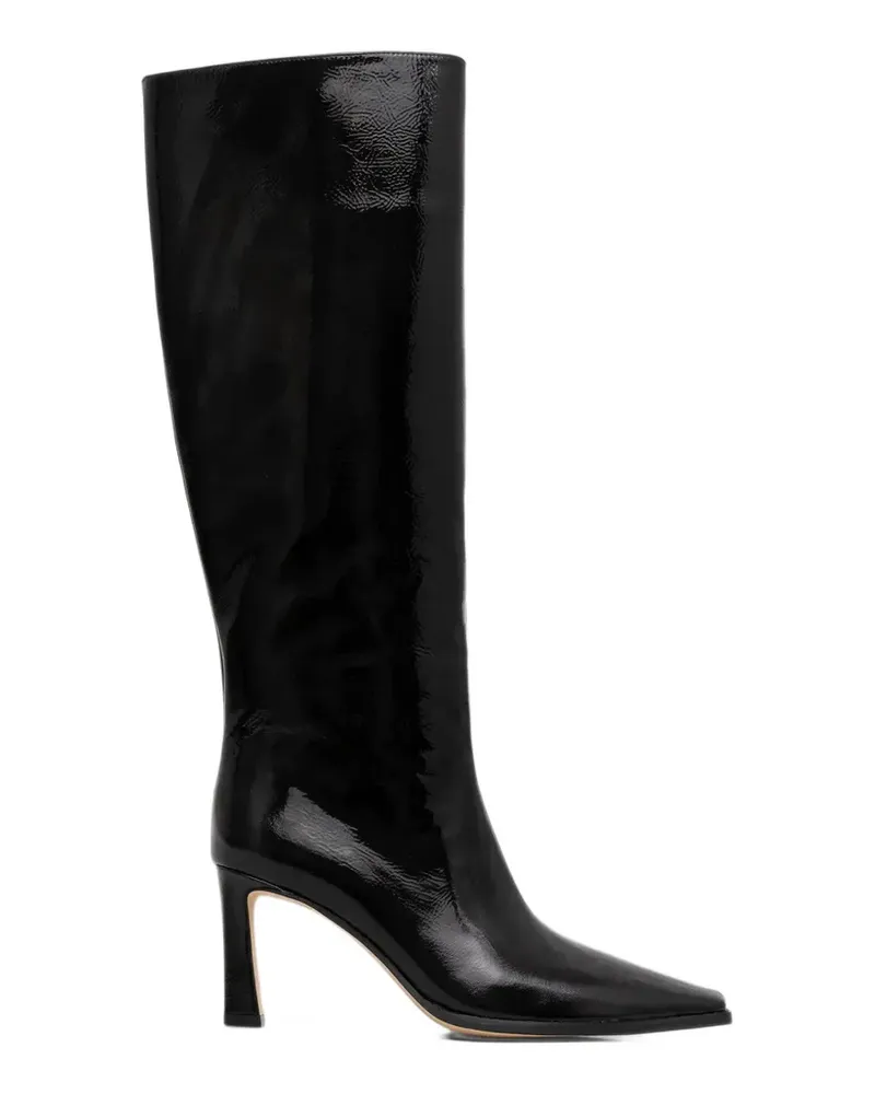 Michael Kors Darrah Stiefel aus Lackleder - Schwarz Schwarz
