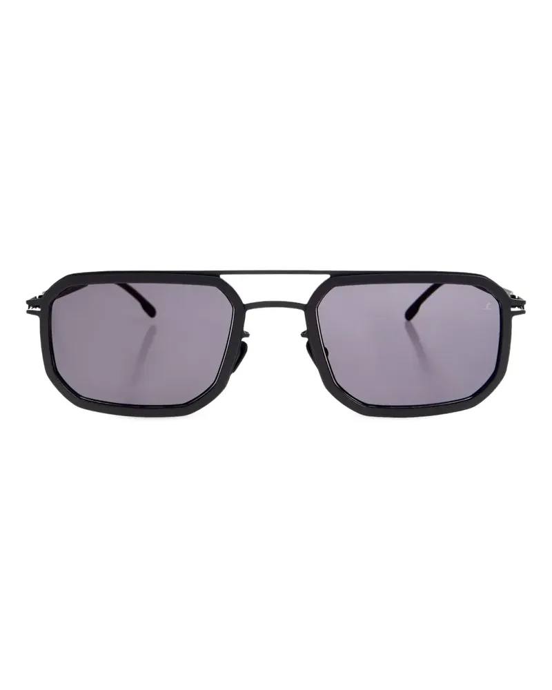 Mykita Sonnenbrille mit eckigem Gestell - Schwarz Schwarz