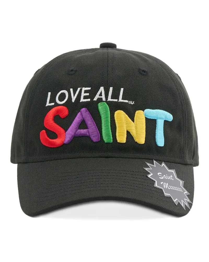 SAINT MXXXXXX embroidered-logo baseball cap - Schwarz Schwarz