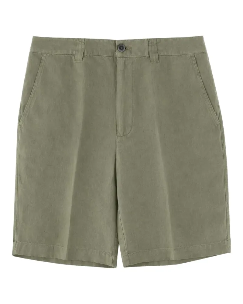120% Lino Shorts aus Leinen - Grün Grün