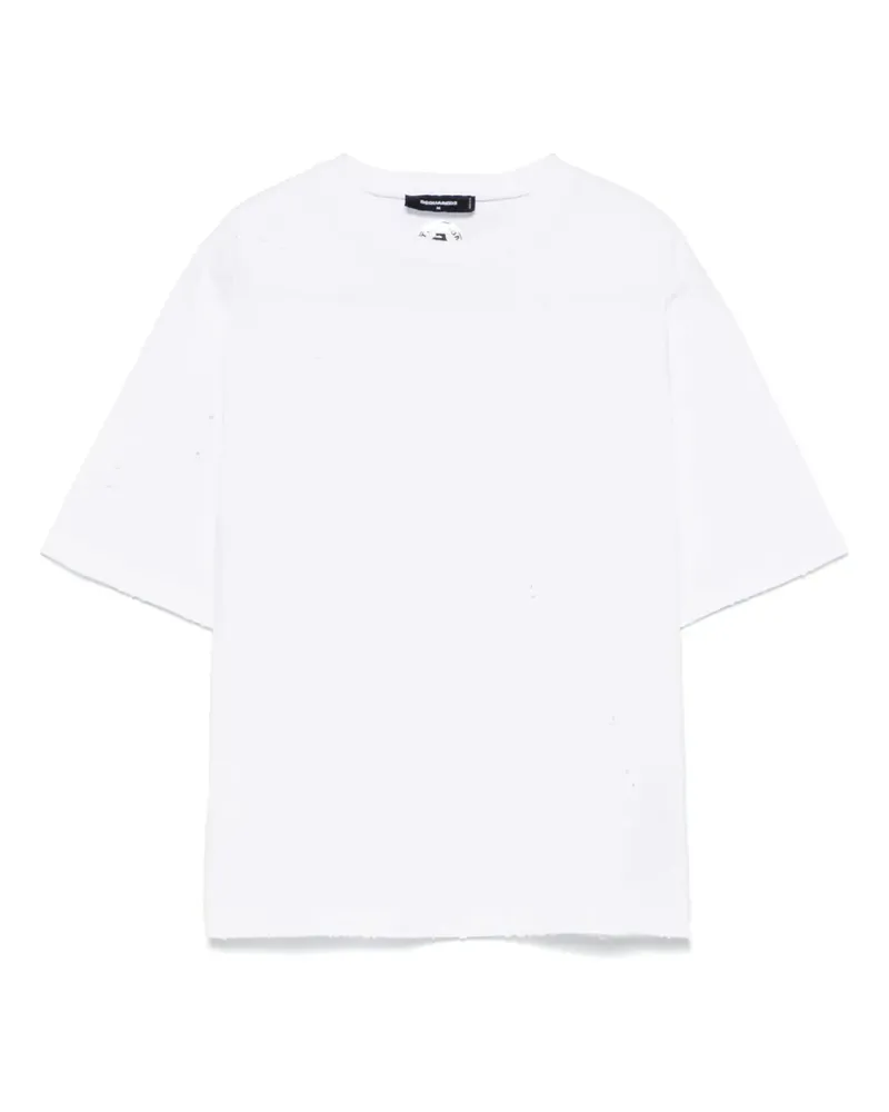 Dsquared2 T-Shirt mit Logo-Patch - Weiß Weiß