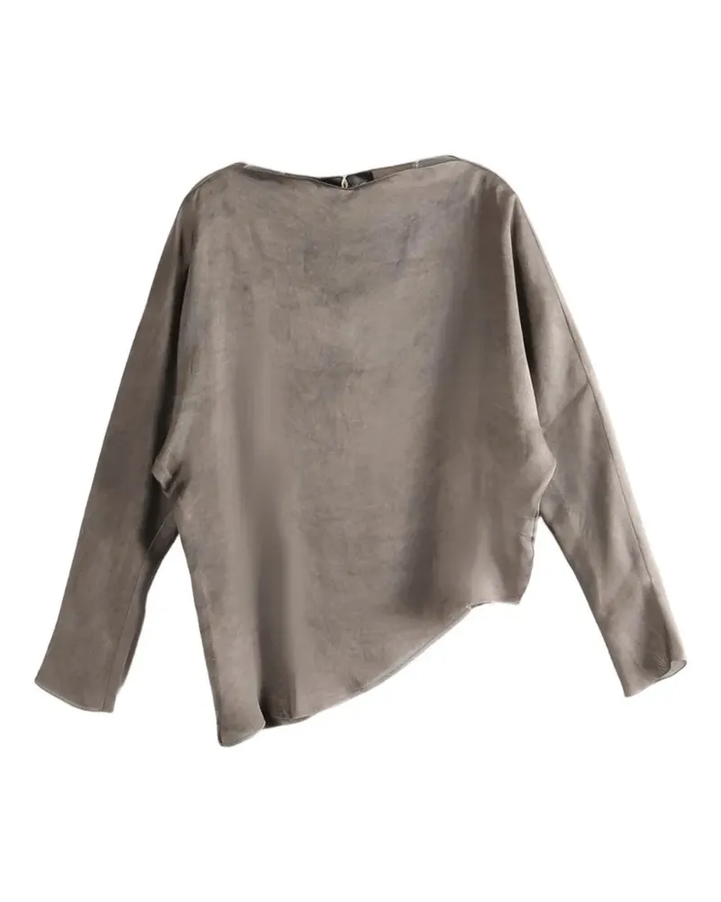 Cortana asymmetric long-sleeve top - Grau Grau