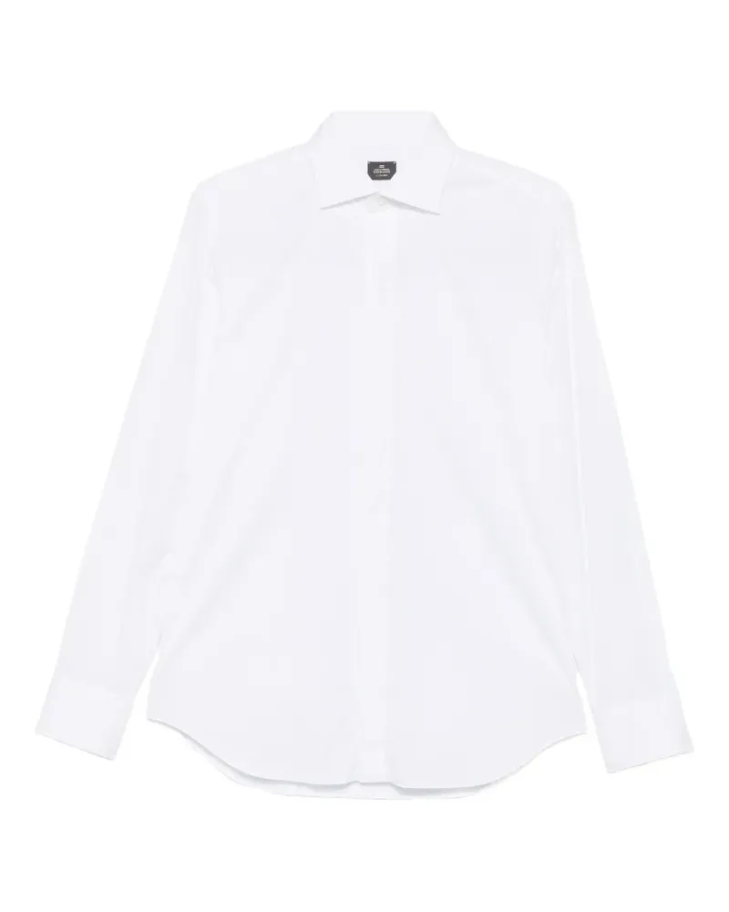 Alessandro Gherardi concealed-placket spread-collar shirt - Weiß Weiß
