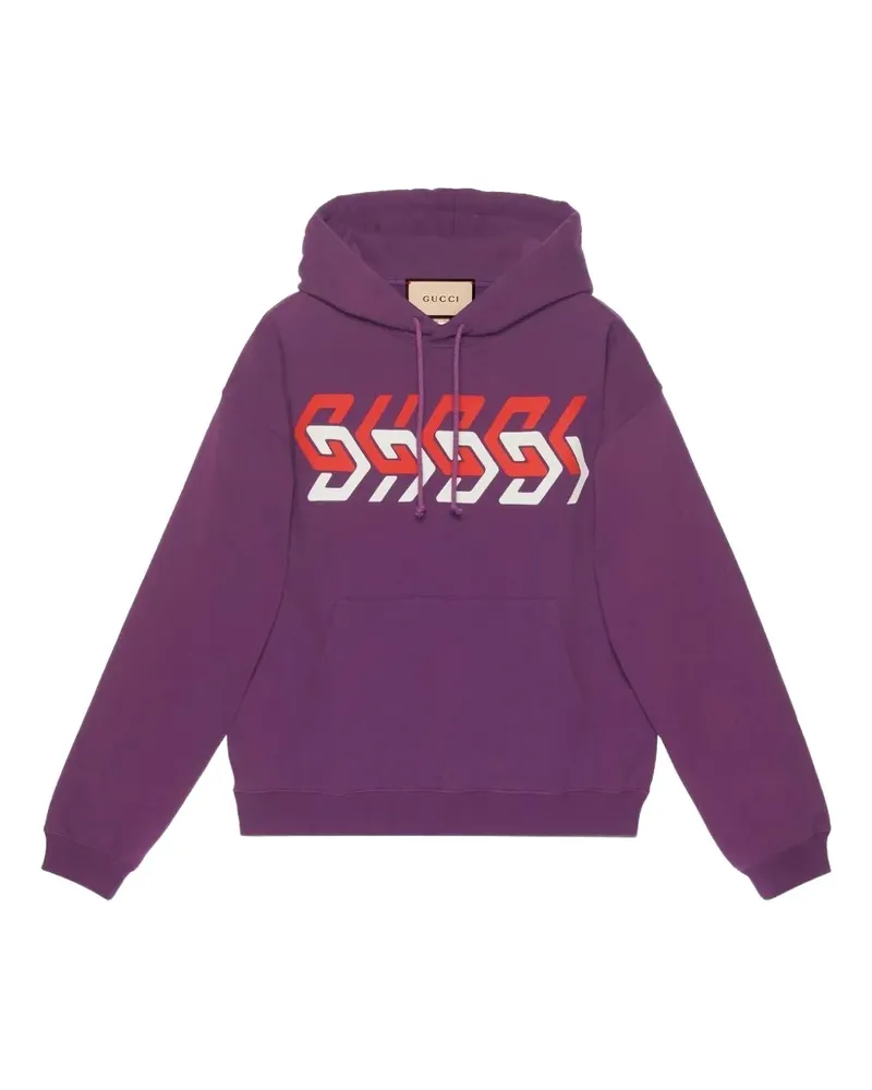 Gucci Hoodie mit Logo-Print - Violett Violett