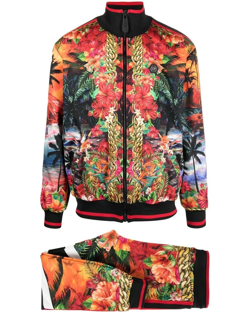 Philipp Plein Jogginghose mit grafischem Print - Rot Rot