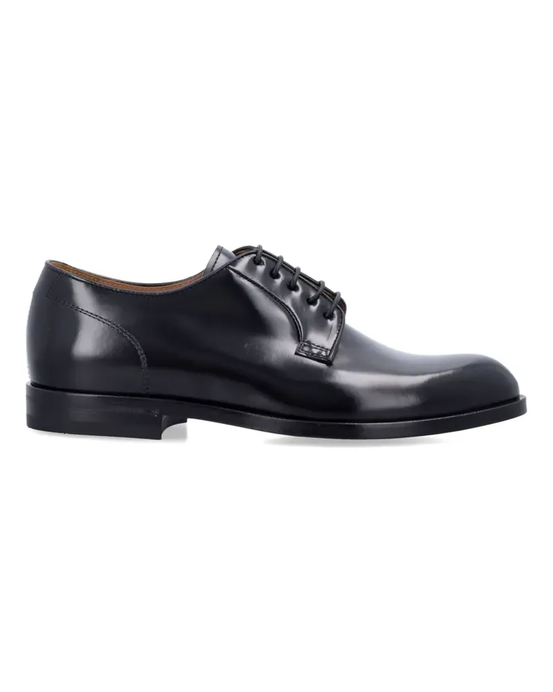 Green George Derby-Schuhe aus poliertem Leder - Schwarz Schwarz