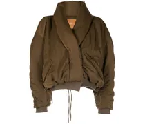 Gefütterte Duvet Jacke - Braun