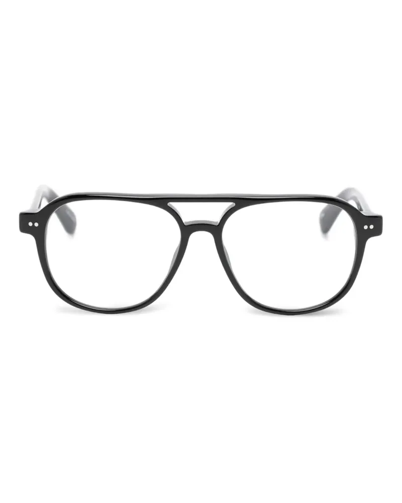 Jacquemus Altu Pilotenbrille - Schwarz Schwarz