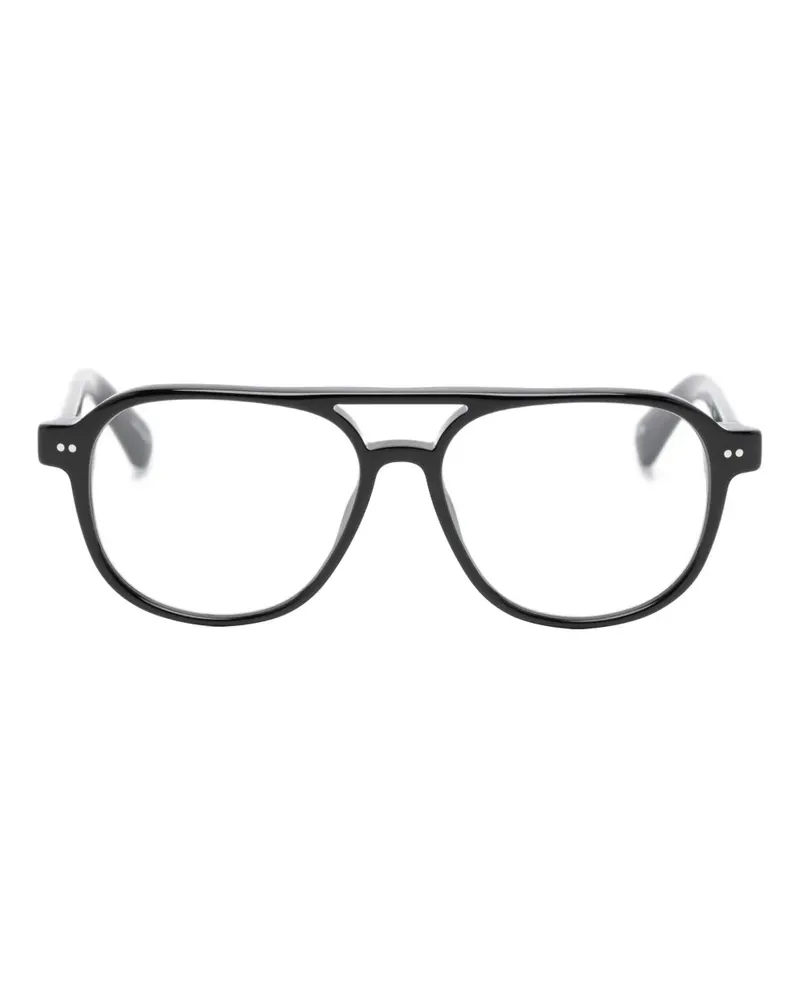 Jacquemus Altu pilot-frame glasses - Schwarz Schwarz