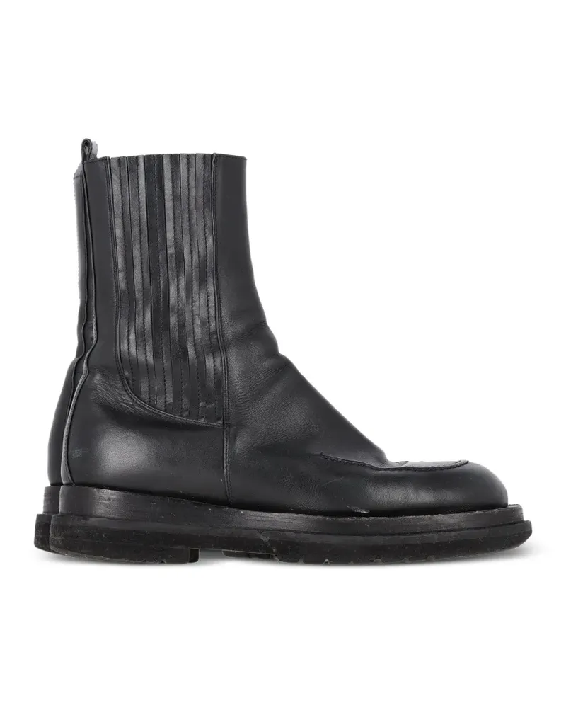 Magda Butrym leather biker boots - Schwarz Schwarz