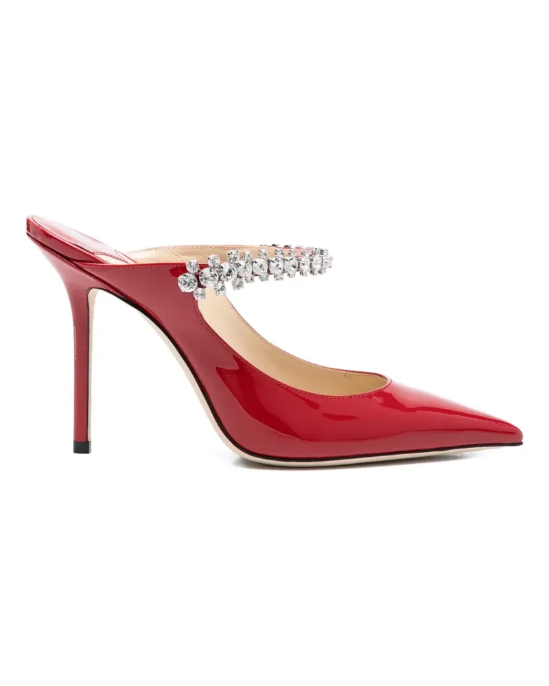 Jimmy Choo Bing Mules mit Kristallen - Rot Rot