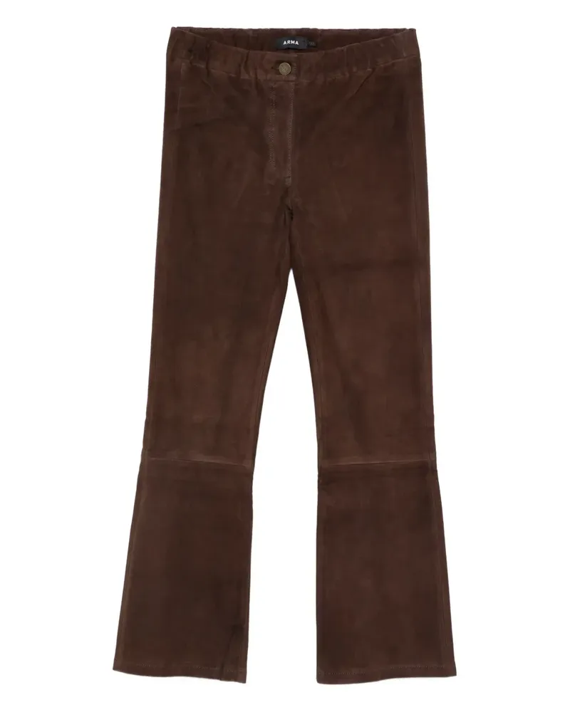 Arma stretch lively suede trousers - Braun Braun