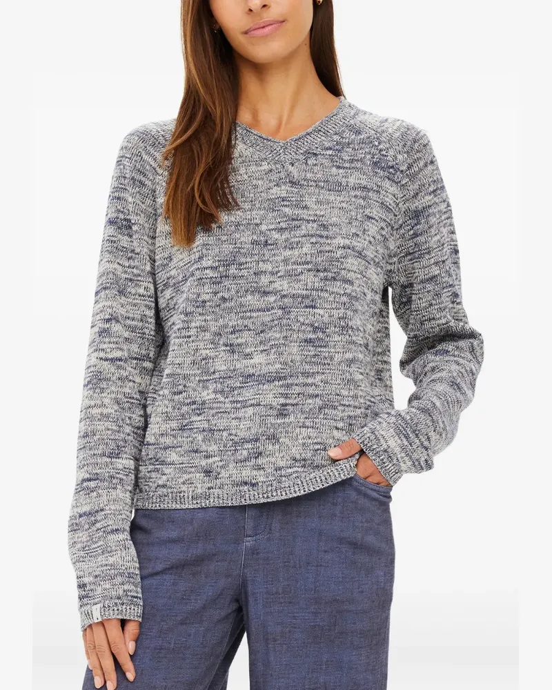 The Upside Raglanpullover mit V-Ausschnitt - Blau Blau