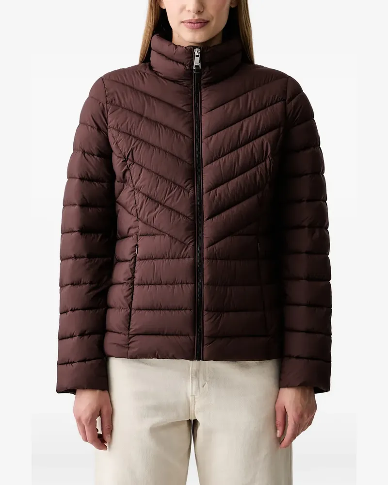 DKNY Gesteppte Jacke mit Stehkragen - Braun Braun